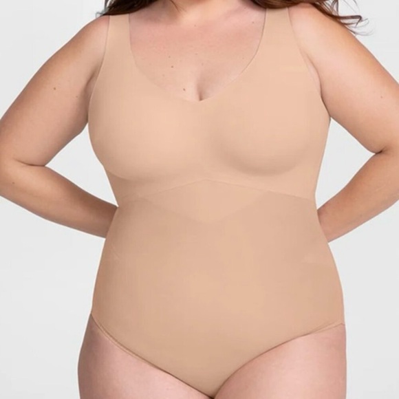 Honeylove‎ LiftWear Tank Bodysuit Shapewear in Sand